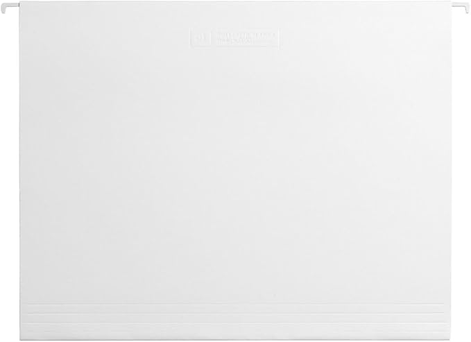 russell+hazel White Hanging File Folders, 10 Count, 11.75" x 9.3