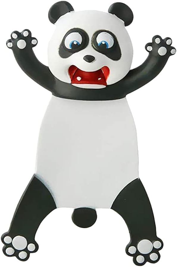 Cartoon Bookmarks, 3D Stereo Wacky Animal Reading Mark, Ouch Series, PVC Funny Cute creatived Gifts for Kids Adult (Panda)