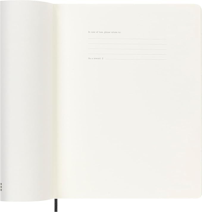 Moleskine Classic 12 Month 2025 Weekly Planner, Soft Cover, XL (7.5" x 9.75"), Black, 144 pages
