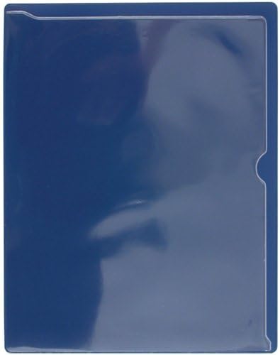 StoreSMART - Paperwork Organizers - 100-Pack - Blue Plastic Back, Clear Plastic Front - Heavy Duty - PF8511PQB-100