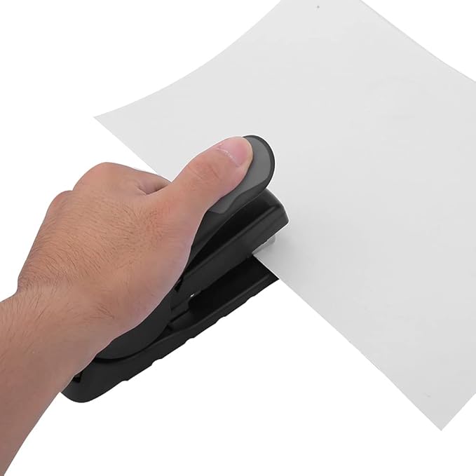 Stapler - Book Stapler 20/40 Sheets Stapling Machine Bookbinding Stapler Soft Cushioned Handle One Button Needle Slot Reversible Groove (Black)