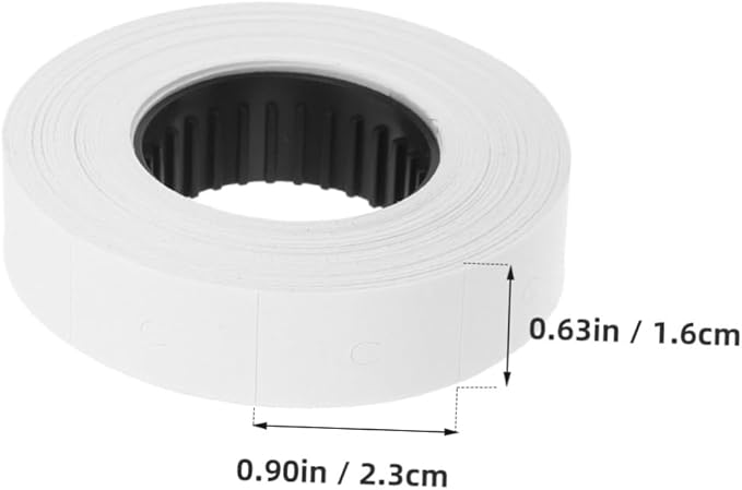 STOBOK 10rolls Price Labeller Price Tag Labels Roll Labeler Stickers Retail Tags Paper