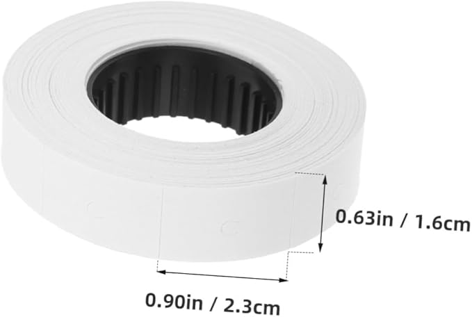 DOITOOL 10rolls Double-line Paper Price Tags for Labeling Labels Per Roll for Retail Grocery Office Use Easy to Apply Pricing Labels and Stickers