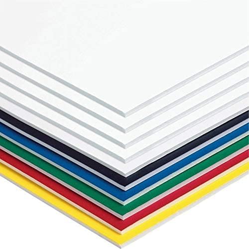 UCreate Foam Board, 6 Assorted Colors, No UPCs, 20" x 30", 10 Boards
