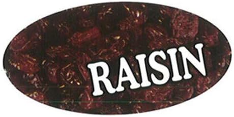 Oval Raisin Flavor Label, 1.96" x 31/32" | 1000/Roll