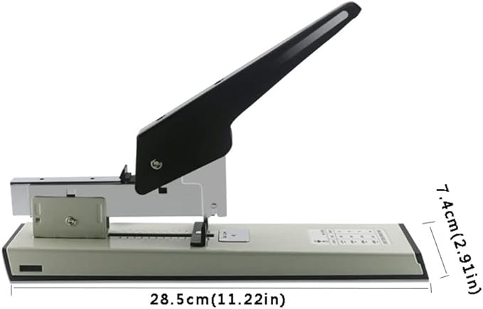 KUYWLMKMZZ Desk Stapler Staplers Office Heavy Duty Desktop Stapler Labor-Saving 100-page Capacity Suitable for Office Document Binding on Office Desks School Supplies (Color : A)