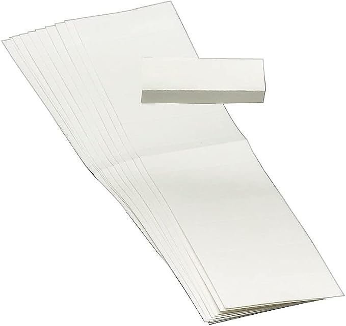 Smead Replacement 1/5-Cut Poly Tab Paper Inserts, White, Blank, 100 Per Pack (68620)