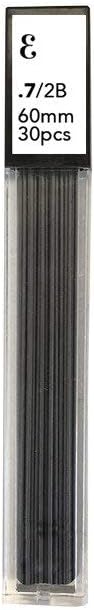 Everyman 0.7mm Lead Refills for Mechanical Pencils, 3 Pack with 90 Strong Smooth Leads, Fits Grafton Metal Pencil, Perfect for Sketching, Drafting, Architecture, Drawing, School, Office, & Studio Use