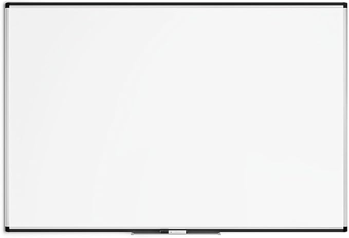 U Brands PINIT Magnetic Dry Erase Board White Board, 48" x 72" Inches, Silver Aluminum Frame