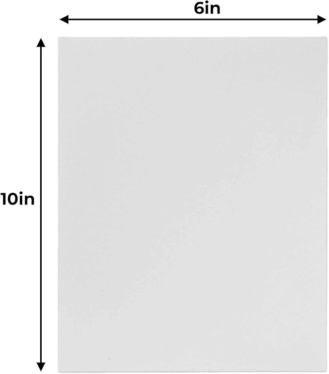 6x10 White Foamboards Acid-Free 3/16" White Foam Core for Framing, Presentations, Crafts & More 10 Pack of Foam Boards