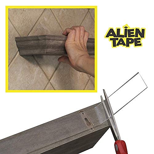 ALIEN TAPE Heavy Duty Double Sided Tape, Nano Tape, Feet Clear Adhesive Tape for Poster Photo Wall Decor As Seen on TV, (4 Rolls - 20 Feet Total)