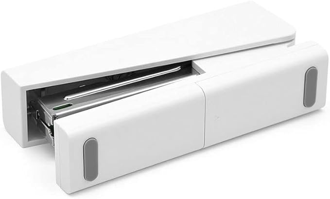 Desk Stapler Office Stapler Labor-Saving Stapler School Office Supplies 20-Page Capacity White Medium Stapler Suitable for Office Document Binding School Supplies (Color : White)