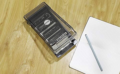 Business Card Holder Box Business Card Box Business Card File Business Card Storage Business Index Card Organizer (4 Dividers)
