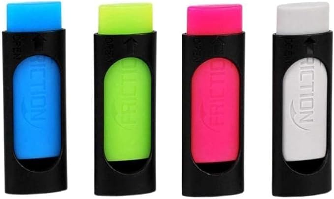 4Pcs Random Rubber for Erasable Pen Stationery Office School Supply Gift Random Eraser Dedicated Pen for Gel Color Pen-Style Erasers