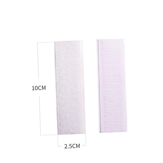 10pcs Tape for Table Skirt Adhesive Fabric Strips Hook Loop Mounting Tape for Smooth Clean Surfaces