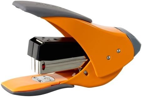 Rexel Easy Touch 20 Quarter Strip Stapler 18mm Throat Depth Orange (20 Sheet Staple Capacity)