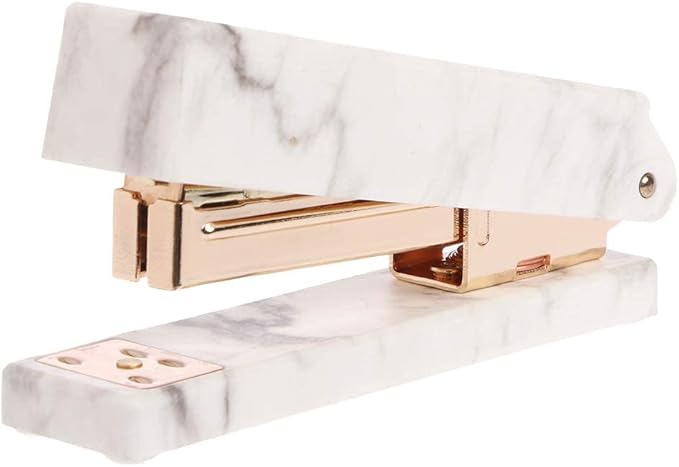 Marble Stapler - Creative Desktop Binding Supplies Student Medium and Small Stapler(E)