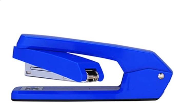 Rotary Stapler Office Household Stapler Staples Rotatable Stationery(Blue)