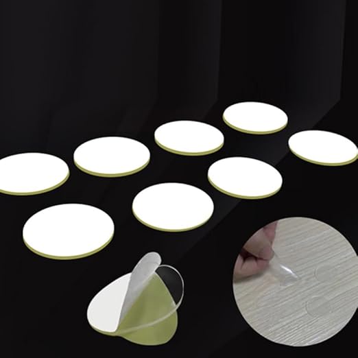 STOBOK 20Pcs 1.18 Inch Transparent Double-Sided Adhesive Tape Round Fastener for Crafts Wedding Car Use Strong Self Adhesive Dots