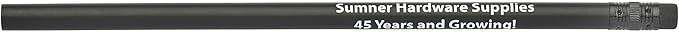Pencil Guy Promotional Personalized Imprinted Black Matte Round Pencils 144 to a box. 19 color(s) to choose from!