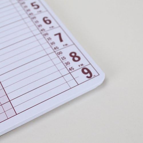 Portage Notebooks Appointment Book - Large 12.75" x 13.5" Undated Planner for Daily Scheduling - 6 Column Professional Daily Planner Undated for Office, Home, or Salon Use