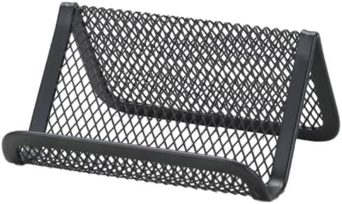 Black Business Card Holder, Metal Mesh Business Card Holder, Credit Name Card Case, Office Card Collection Organizers Storage Stand Card Filing Products Desk Accessories and Workspace Organizers