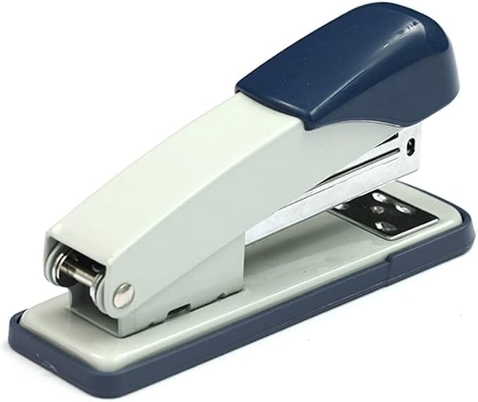 Desk Stapler Office Stapler Desktop Stapler Student Stationery Large Capacity and Labor-Saving Type for Desktop Attachment File Binding Blue School Supplies (Color : A)