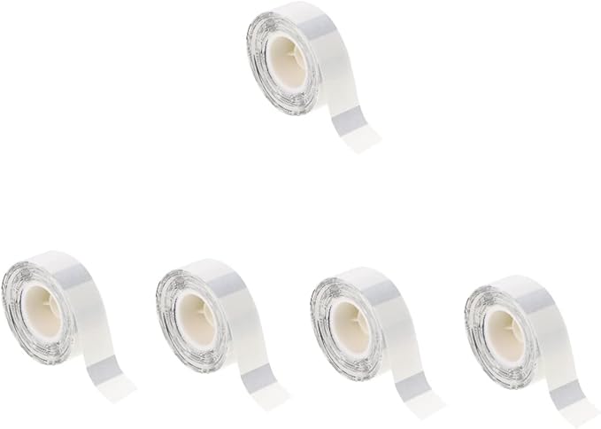 COHEALI 5rolls Clear Self-Adhesive Label for Smooth Transparent Stickers for Craft Projects and Personalization of Bottles and Boxes