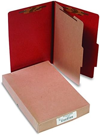 Acco ACC16044 Pressboard 25-Point Classification Folders, Lgl, 4-Section
