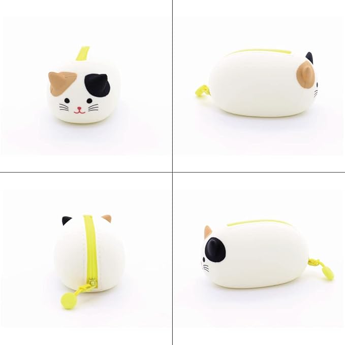 LIHIT LAB PuniLabo Mini Zipper Pouch, Horizontal, 2.2" x 2.7", Penguin (A7780-10), Small: 2.2" Ã— 2.7"