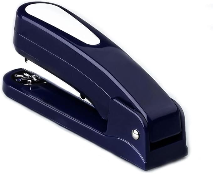 Desk Stapler Desktop Stapler Student Supplies Labor-Saving Multi-Function Gift Box of Staples Blue Suitable for Office Document Binding School Supplies (Color : Blue)