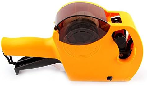 Gracetop MX5500 8 Digits Price Tag Gun Labeler with 1pcs Labels and 1pcs Ink Refill (Yellow)