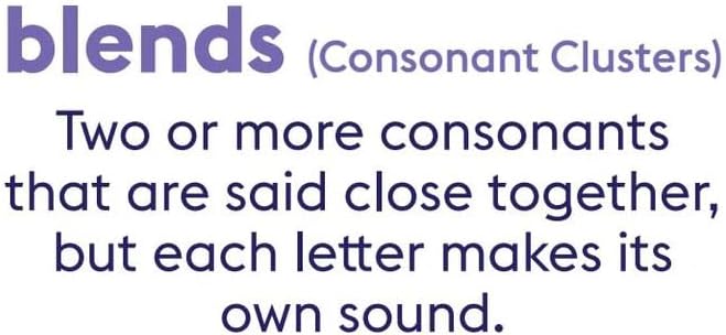 Blends Phonics Pencils - Educational Learning Tool for Kids, Improves Consonant Clusters, Supports Phonics Skills, Reading, Writing, and Spelling, Ideal for Early Learners, Teachers, and Classroom Use