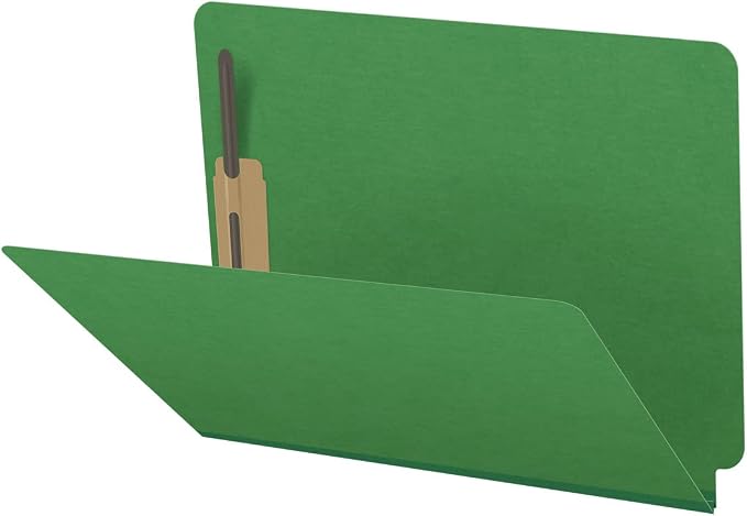 25 Pt. Pressboard Classification Folders, Full Cut End Tab, Letter Size, No Dividers, Moss Green (Box of 25)