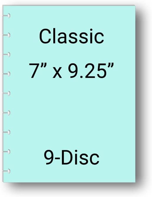 2027 Monthly Refills for 9-Disc Classic Size Planners, Monthly Calendar for Medium Planners FeroniArt Inserts Compatible with Happy Planner ARC and TUL (9-Disc)