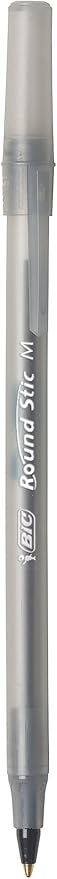 BIC Round Stic Xtra Life Ballpoint Pen, Medium Point (1.0mm), Black, 36-Count