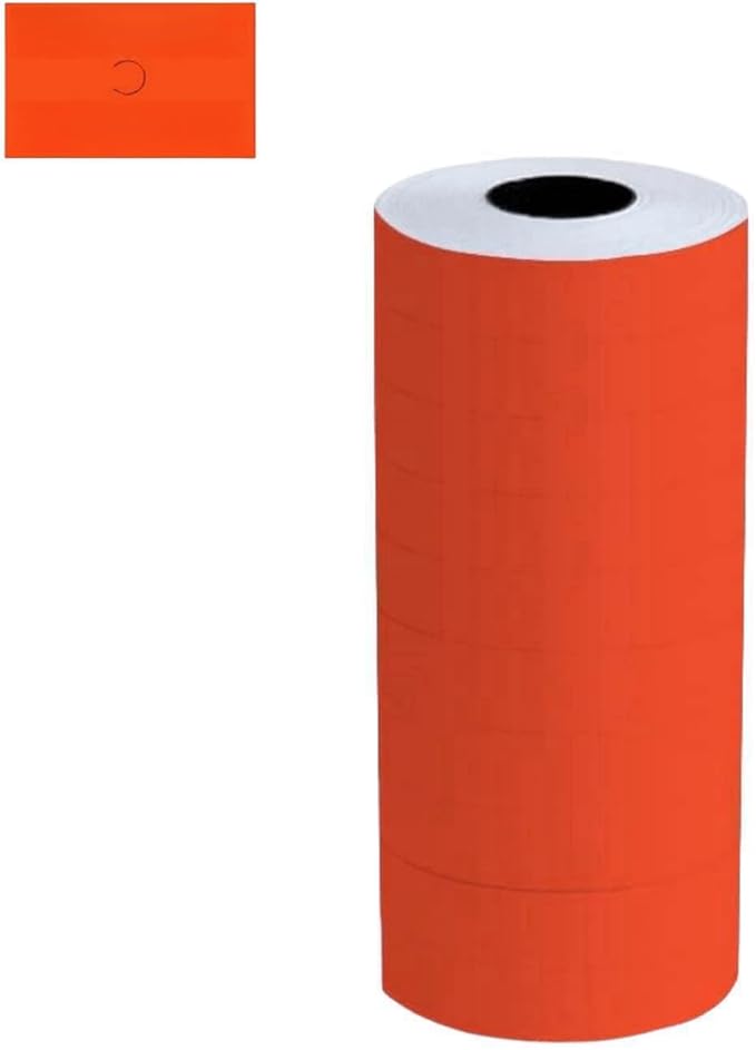 MX-6600 Price Gun Labels, 2 Line Pricemarker Labels Paper for Price and Date Guns, Suitable for MX-6600, MX-6602, G6000, YH-689, 5000pcs-10 Roll (Without Gun) Red