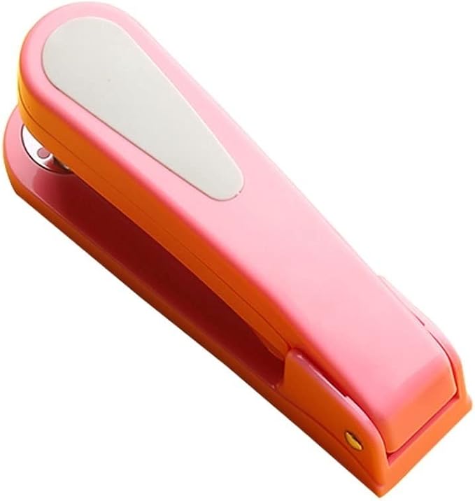 Desk Stapler Rotatable Stapler Girl Pink Stapler Classic Desktop Stapler Multi-Function Suitable for Office Or Desk Free 5 Staple Boxes School Supplies (Color : A)