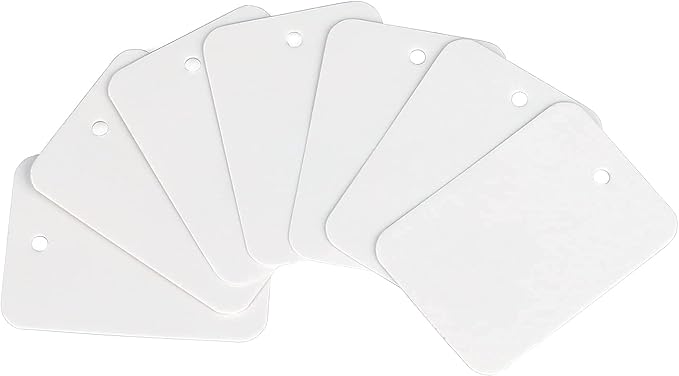 jijAcraft 1000Pcs Price Tags, White Clothing Tag for Retail, Small Kraft Paper Labels for Labeling Price, Size, Number, Writable Price Tags for Business Supplies Selling Jewlry, Clothes (1.9" X 1.4")