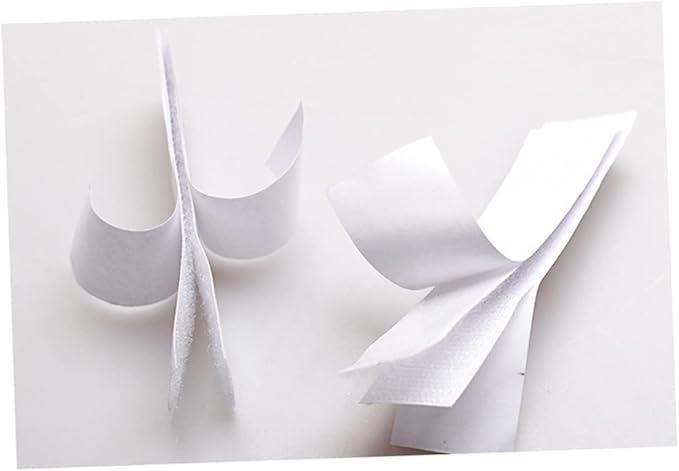 GLEAVI 10pcs Table Skirt Tape Self-Adhesive Hook Loop for Fabric Office Skirt Tapes