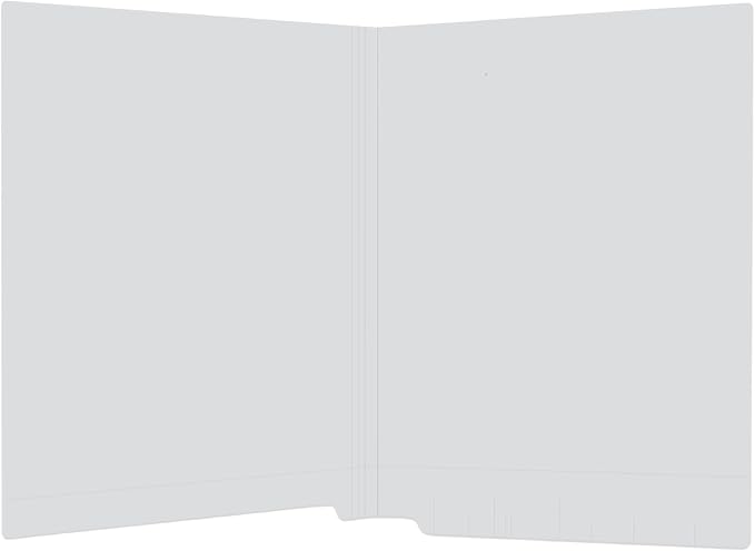 Gray File Folders, Doctor Stuff, Letter Size Reinforced End Tab Folder, 14 pt Stock, Box of 50