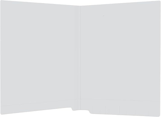 Gray File Folders, Doctor Stuff, Letter Size Reinforced End Tab Folder, 14 pt Stock, Box of 50