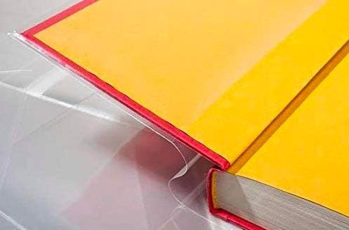 ClearBags Clear Book Covers – 25 Pack, Plastic Sleeves (10 1/4" x 19") for Books – Archival Safe, Dust & Water Protector (Fits Books with 10" Spine Height & Up to 19" Wide) – BC101Q