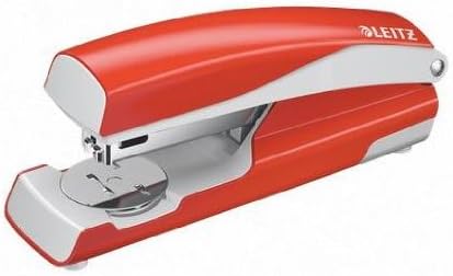 Leitz 55020020 Ergonomic Metal Stapler, Light Red