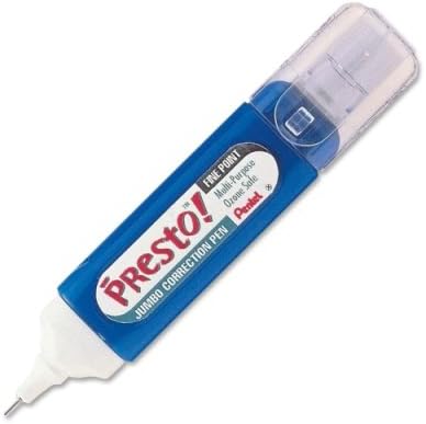 Presto! Multipurpose Correction Pen, 12 ml, White, Sold as Pack of 3