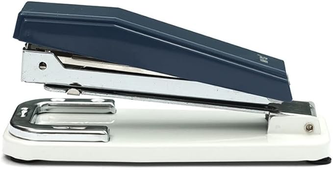 Desk Stapler Desktop Stapler Durable Rotatable Stapler 25-Page Capacity Multi-Function Office Stapler Dark Blue Free 1 Box of Staples School Supplies (Color : A)