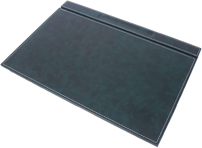 Leather Desk Set - Home Office Accessories - Desk Supplies - Leather Desk Set - Office Table Work Desk Accessories - Desk Storage Organizer - 4 Accessories-4 PCS (Green)