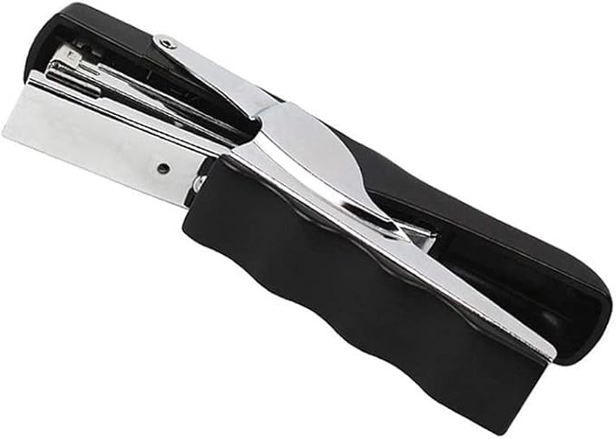 Clip-On Stapler for 20-Page Heavy-Duty Desktop Stapler for Office Staplers (Black)