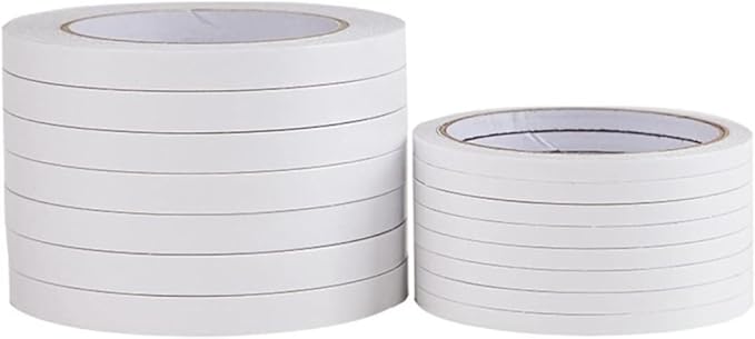 High Adhesive Tape, 2Pcs Mmxm for Backing Mounting Decoration Absorbing Offfice Stationery Fastener Supplies Thin School Office Plates Adhesive Crafts Foam Name Tape Hype,White-One Size
