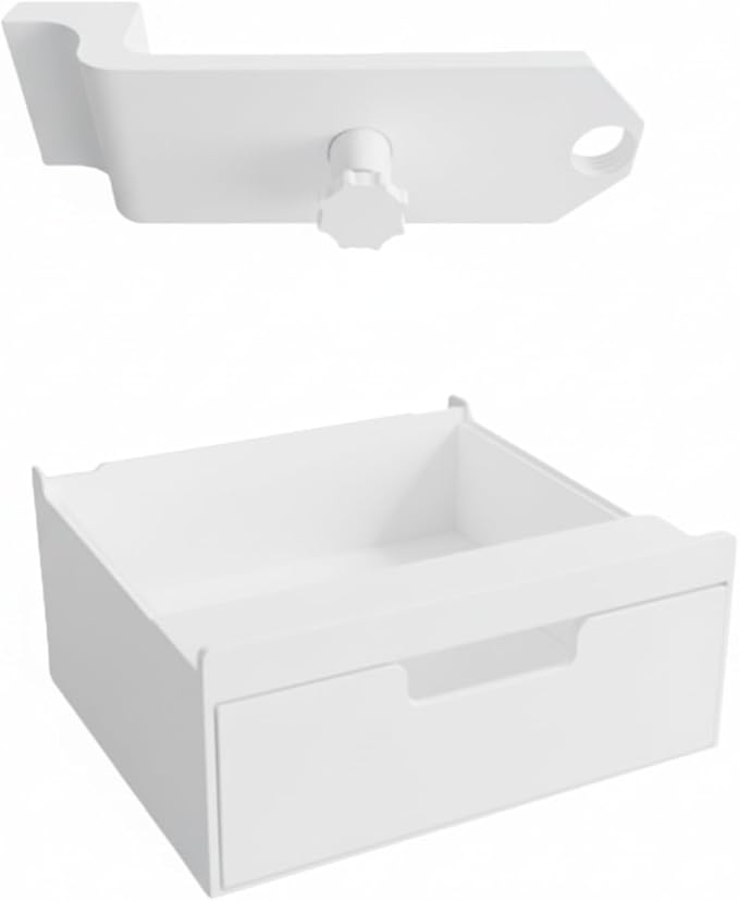 Magnetic Drawer for Secretlab Magnus Organizer Desk,Under Desk Storage Large Tray Compatible with Magnus Pro/XL,Strong Magnetic Mount,Space-Saving Design,23x23x7.3cm (White)